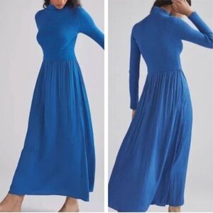 Anthropologie Thea Twofer Sweater Dress | Royal Blue | Size XS fits like MED